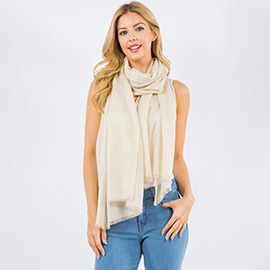 Sheer Metallic Shawl Wrap Scarf