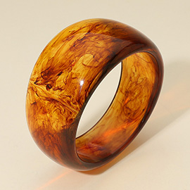 Bold Wide Celluloid Acetate Bangle Bracelet