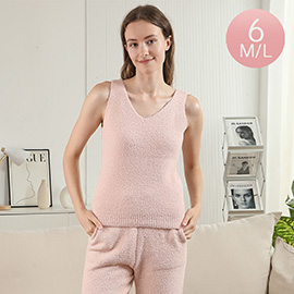 6PCS - M/L Solid V Neck Tank Tops