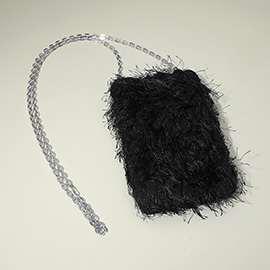 Fluffy Faux Fur Crossbody Phone Case Bag