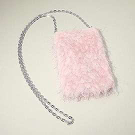 Fluffy Faux Fur Crossbody Phone Case Bag