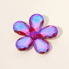 Crystal Rhinestone Flower Brooch