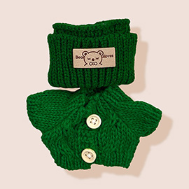 Mini Doll Knitted Sweater Headband Outfit Set