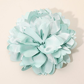 Oversized Statement Satin Floral Pin Brooch / Hair Clip