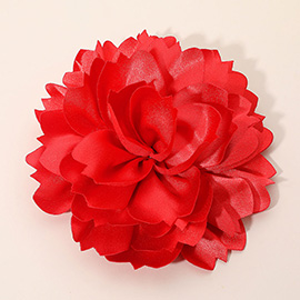 Oversized Statement Satin Floral Pin Brooch / Hair Clip