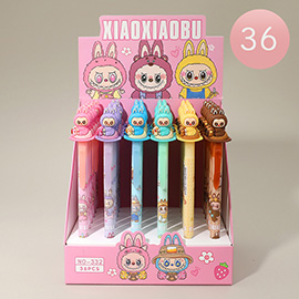 36PCS - Monster Bunny Character Topper Ball Pens