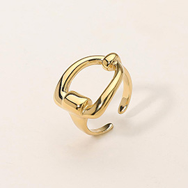 SECRET BOX_Stainless Steel Geometric Open Ring