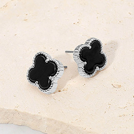 Quatrefoil Stud Earrings