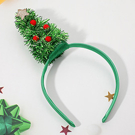 Tinsel Christmas Tree Accent Headband