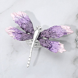 Colored Metal Dragonfly Magnetic Brooch