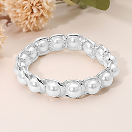 Pearl Beaded Stretch Bracelet
