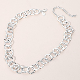 Chunky Square Link Chain Necklace