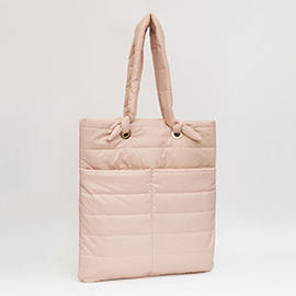 Soft Padded Quilted Tote Bag