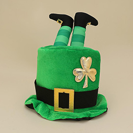 Shamrock Accent Leprechaun Legs Top Costume Bucket Hat