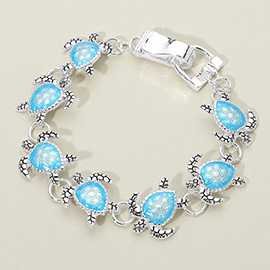 Sea Turtle Link Magnetic Bracelet