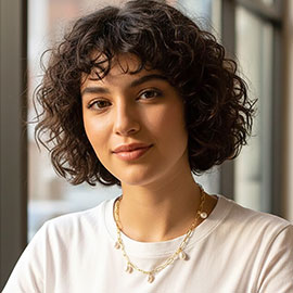 Minimal Pearl Bead Charm Station Paperclip Chain Necklace