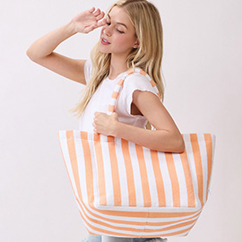 Striped Terry Tote Bag