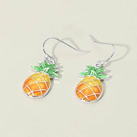 Pineapple Charm Drop Dangle Earrings