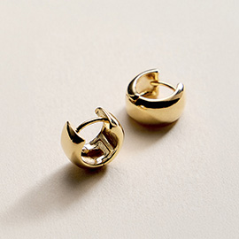 18K Gold Filled Petit Huggie Hoop Earrings