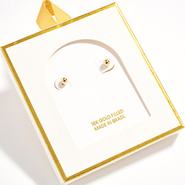 18K Gold Filled Ball Stud Earrings