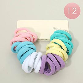 12 SET OF 30 - Basic Stretch Hairbands