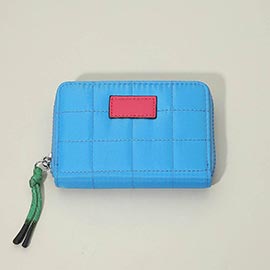 Quilted Zip Around Wallet