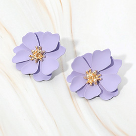 Layered Petal Flower Earrings