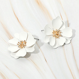 Layered Petal Flower Earrings