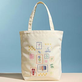 Coastal Icon Print Everyday Carry Tote Bag