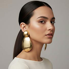 Bold Sculptural Drop Statement Earrings