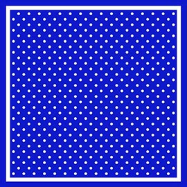 Polka Dot Pattern Printed Square Silky Satin Bandana Scarf